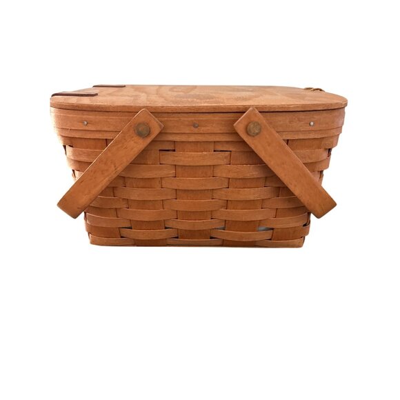 Longaberger 1989 Large Cake Basket Lined Including Insert & Liner - Picture 4 of 16